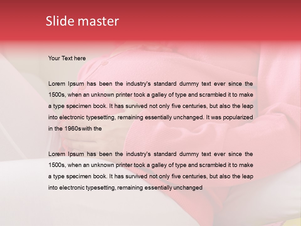 Attractive Clothing White PowerPoint Template