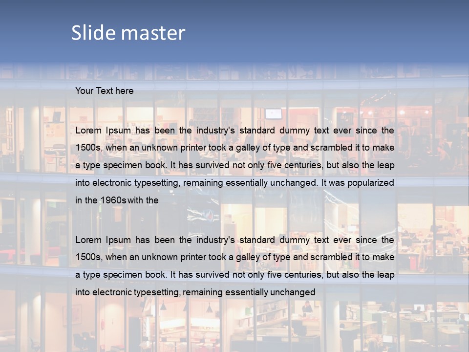Detail Pane Many PowerPoint Template