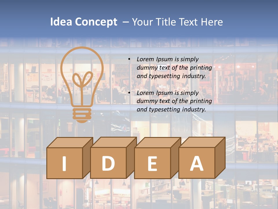 Detail Pane Many PowerPoint Template