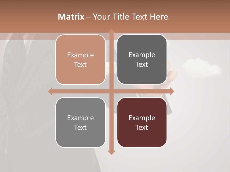 Man Keyboard Button PowerPoint Template