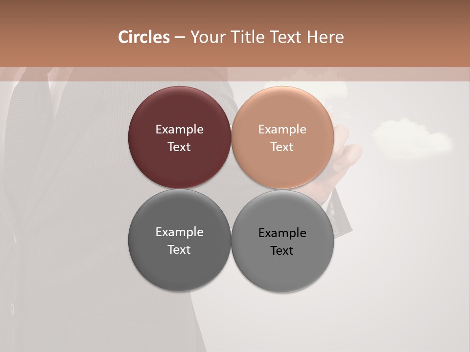 Man Keyboard Button PowerPoint Template