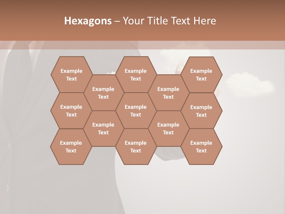 Man Keyboard Button PowerPoint Template
