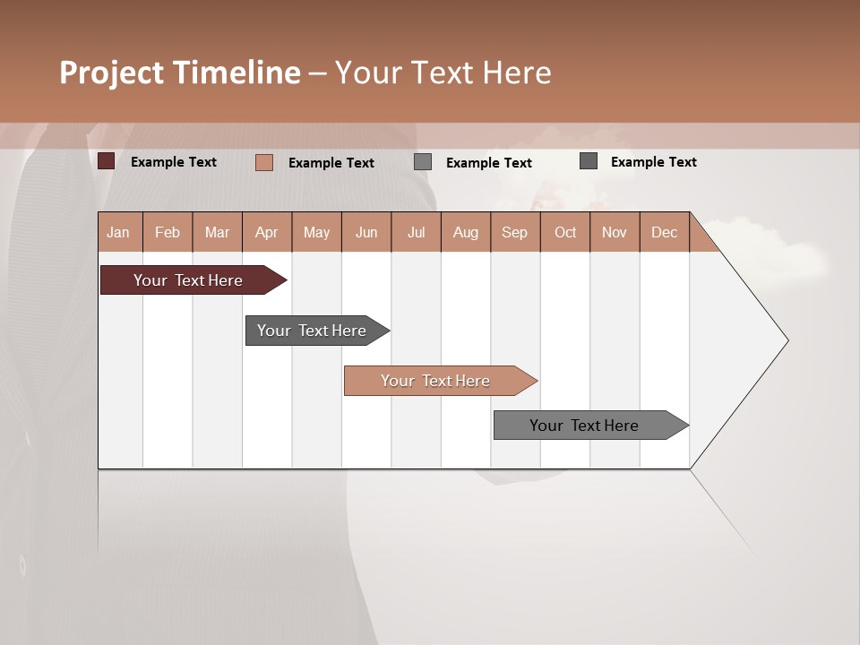 Man Keyboard Button PowerPoint Template