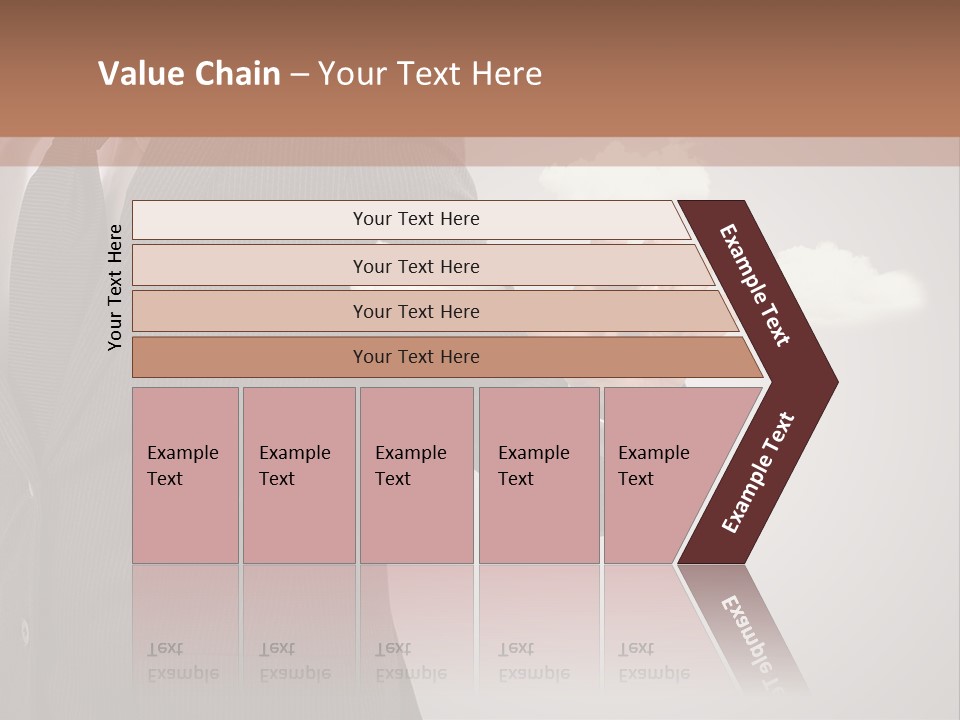 Man Keyboard Button PowerPoint Template