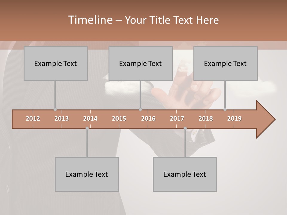 Man Keyboard Button PowerPoint Template
