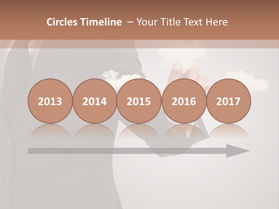 Man Keyboard Button PowerPoint Template