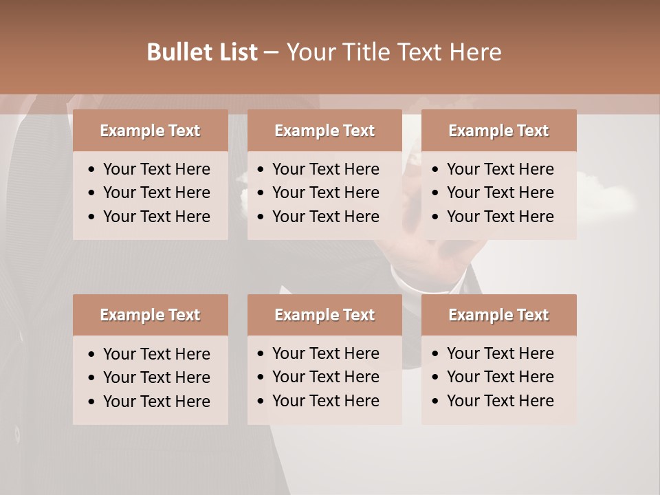 Man Keyboard Button PowerPoint Template
