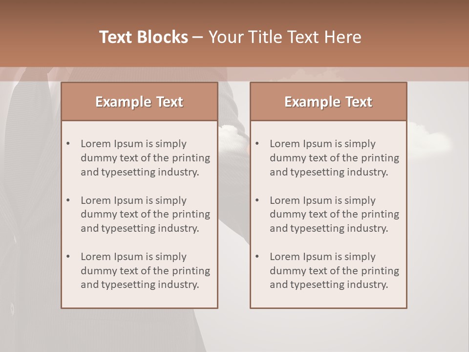 Man Keyboard Button PowerPoint Template