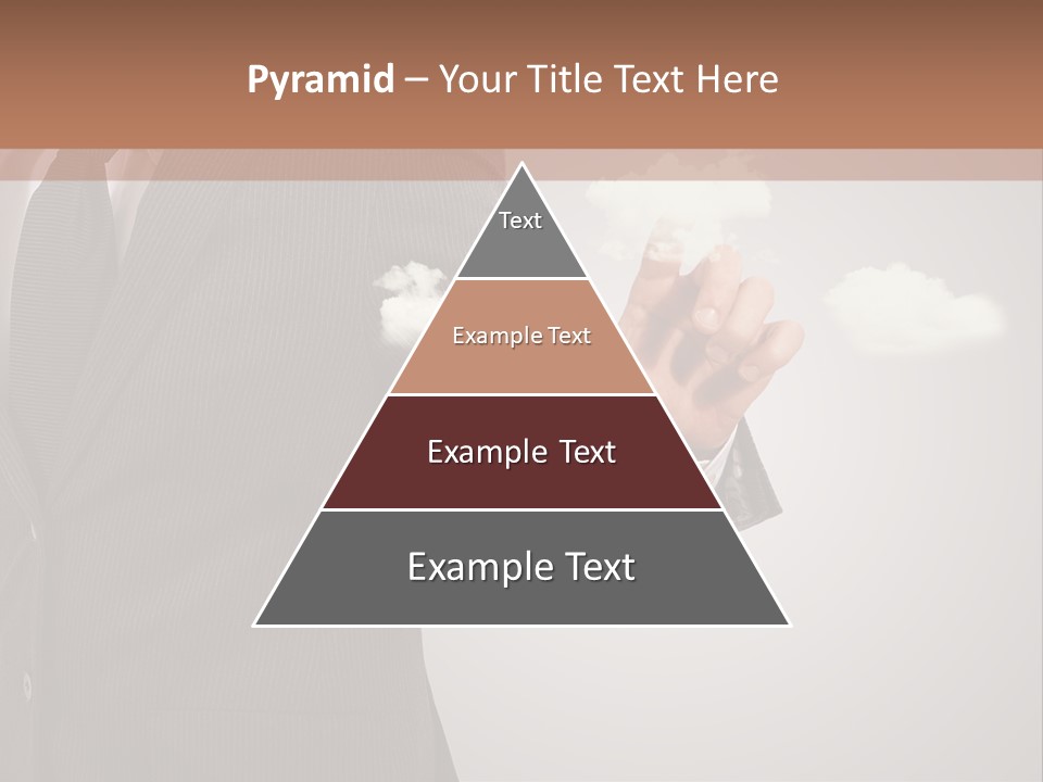 Man Keyboard Button PowerPoint Template