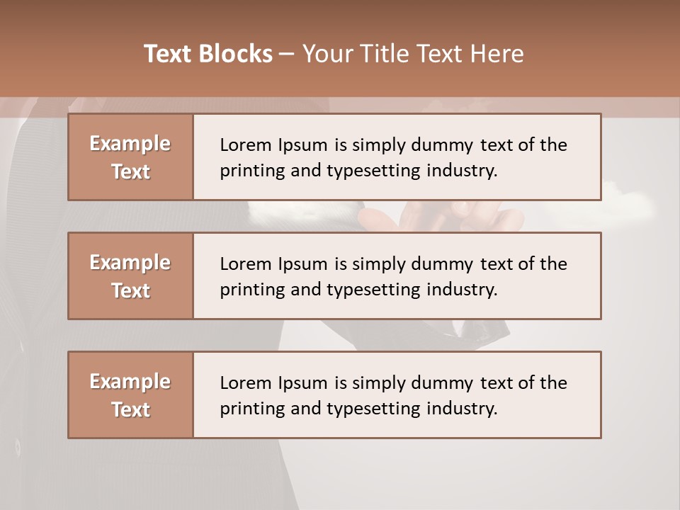 Man Keyboard Button PowerPoint Template