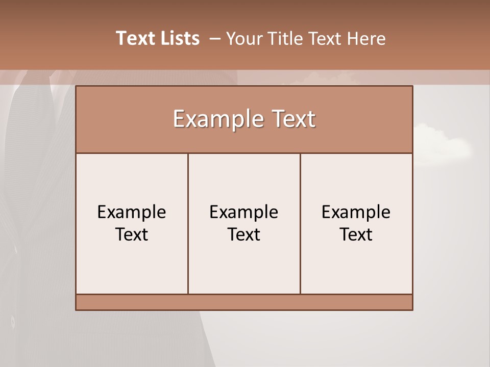 Man Keyboard Button PowerPoint Template