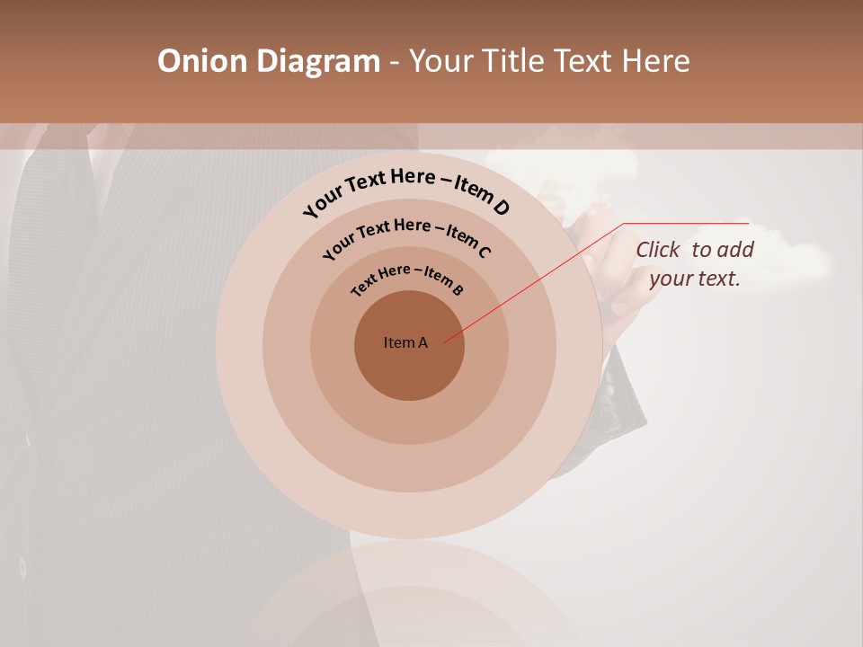 Man Keyboard Button PowerPoint Template