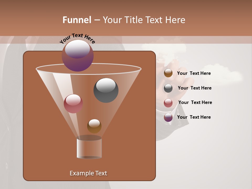 Man Keyboard Button PowerPoint Template