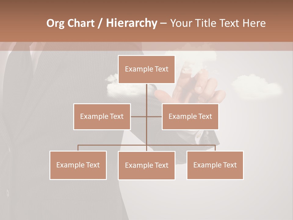 Man Keyboard Button PowerPoint Template