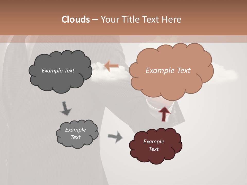 Man Keyboard Button PowerPoint Template