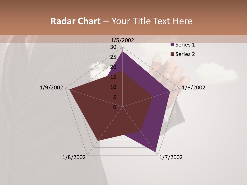 Man Keyboard Button PowerPoint Template