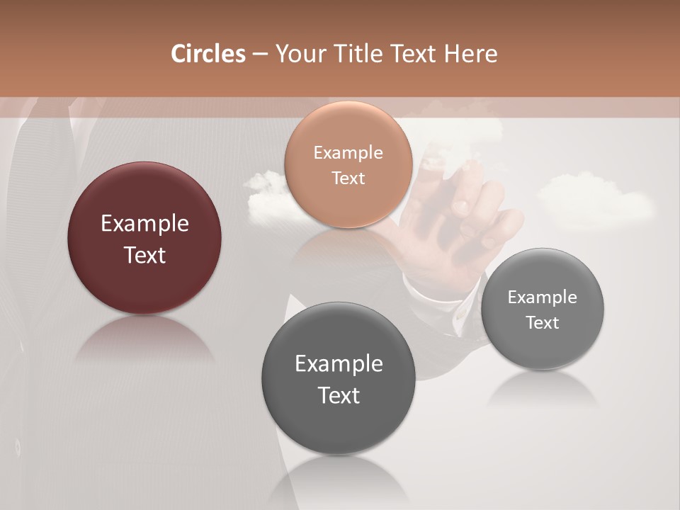 Man Keyboard Button PowerPoint Template