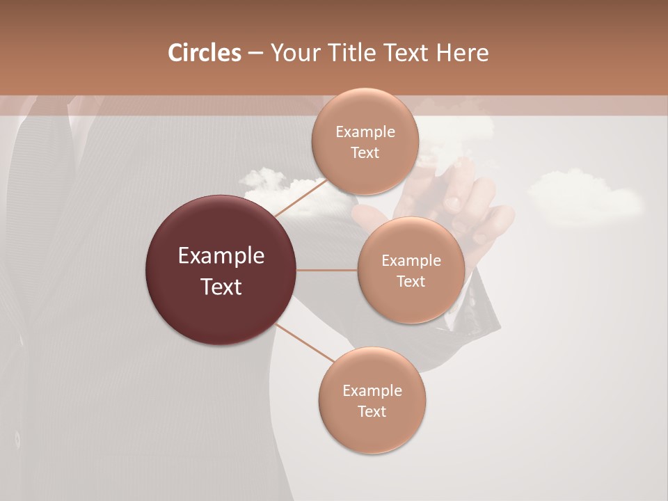 Man Keyboard Button PowerPoint Template