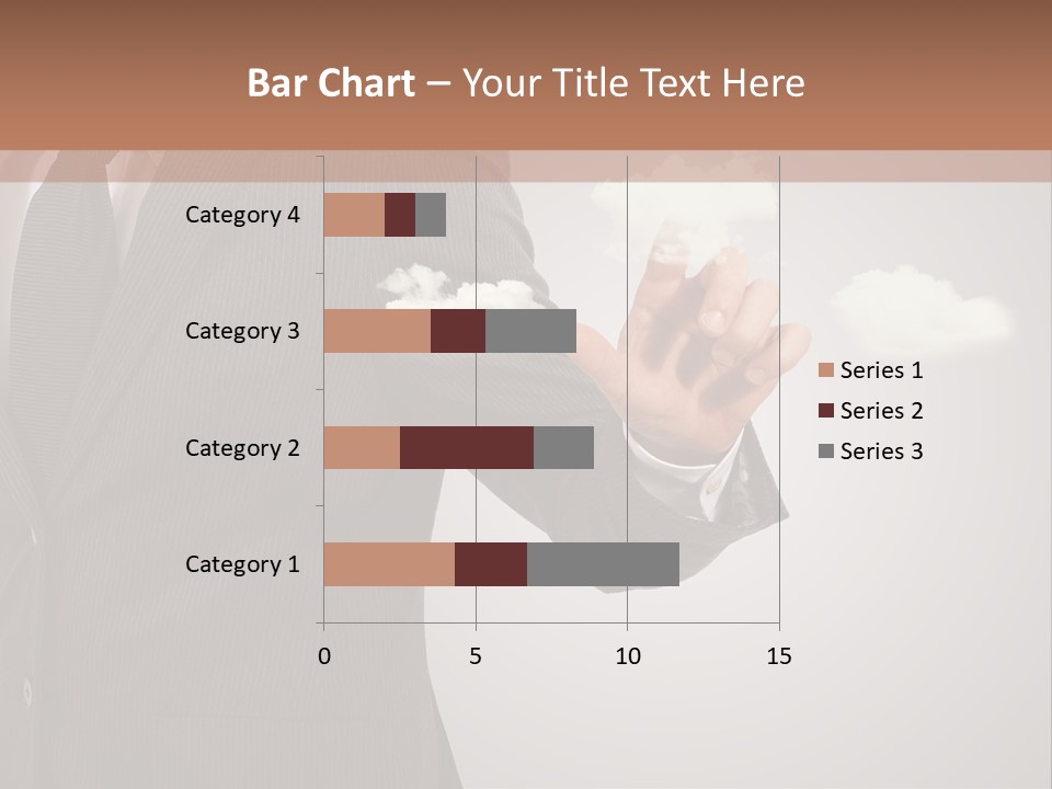 Man Keyboard Button PowerPoint Template