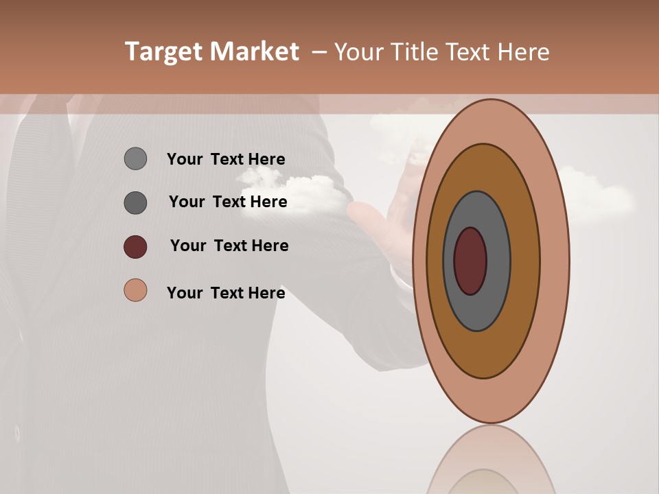 Man Keyboard Button PowerPoint Template