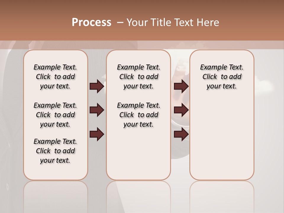 Man Keyboard Button PowerPoint Template