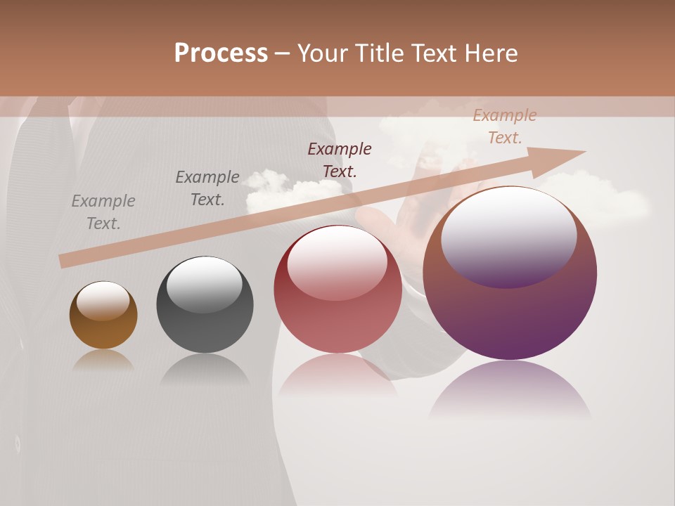 Man Keyboard Button PowerPoint Template