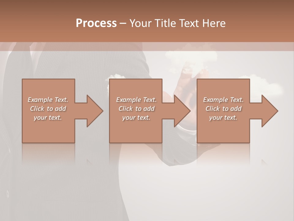 Man Keyboard Button PowerPoint Template