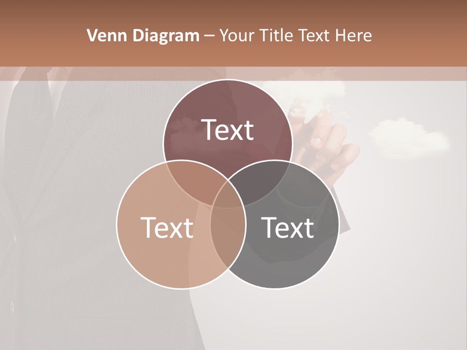 Man Keyboard Button PowerPoint Template