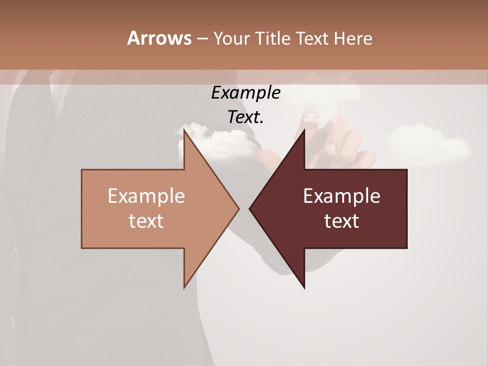 Man Keyboard Button PowerPoint Template