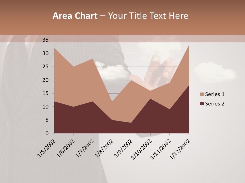 Man Keyboard Button PowerPoint Template