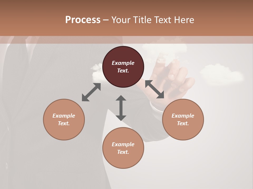 Man Keyboard Button PowerPoint Template