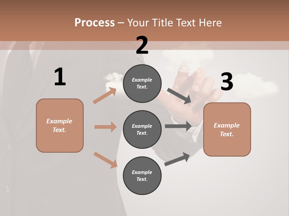 Man Keyboard Button PowerPoint Template