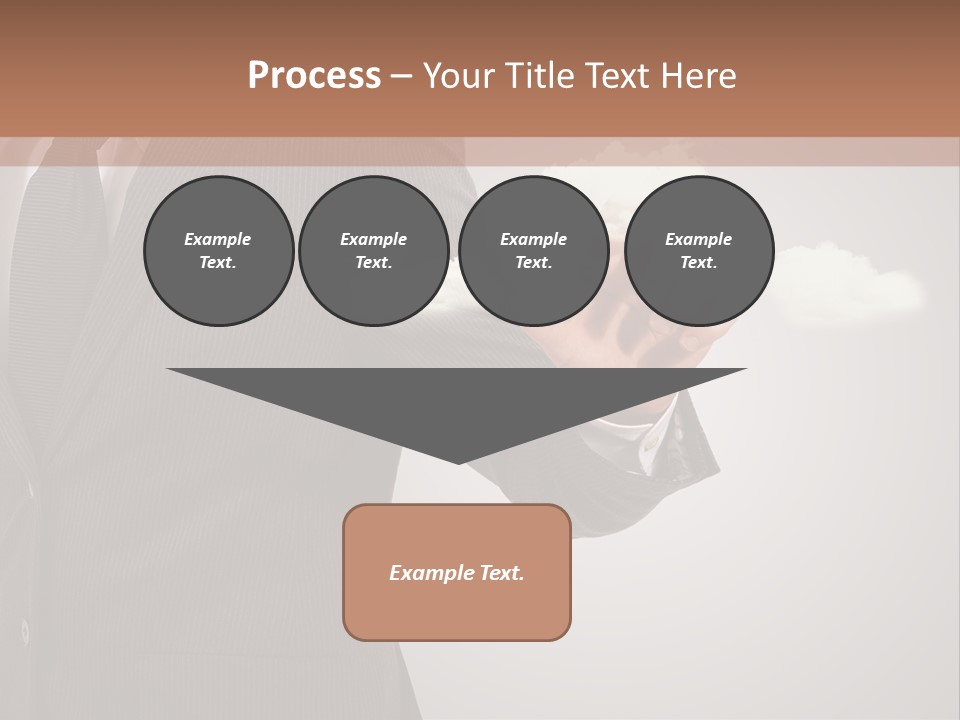 Man Keyboard Button PowerPoint Template