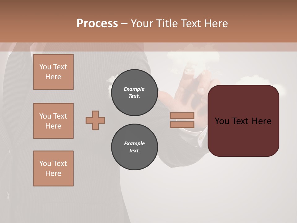 Man Keyboard Button PowerPoint Template