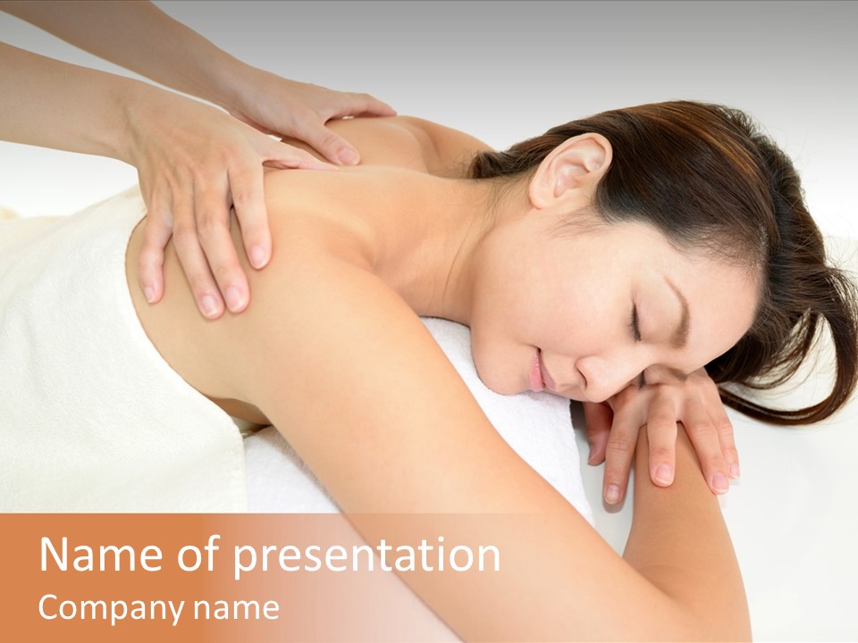 Pretty Health Care Massage PowerPoint Template