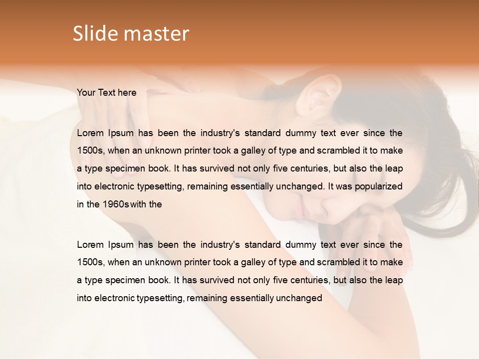 Pretty Health Care Massage PowerPoint Template