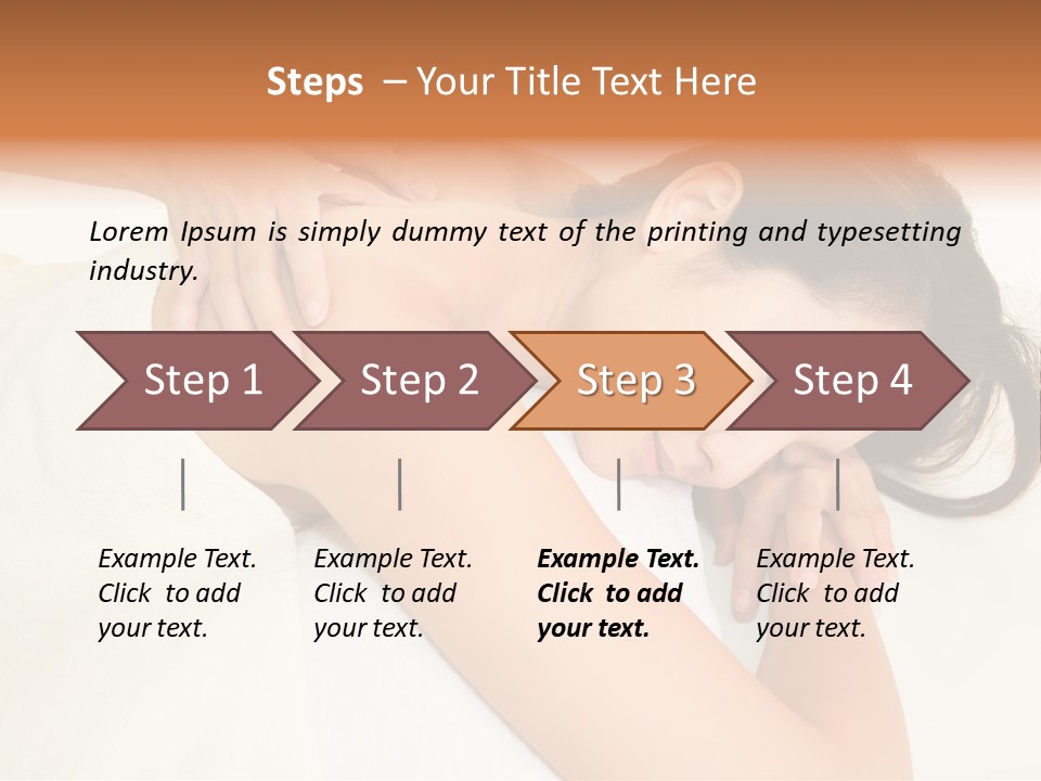 Pretty Health Care Massage PowerPoint Template