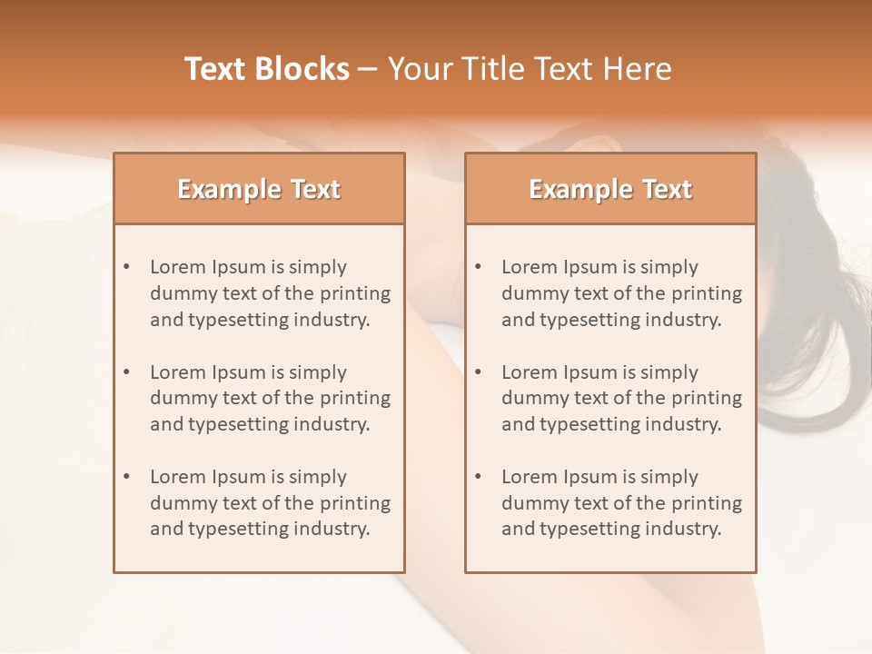 Pretty Health Care Massage PowerPoint Template