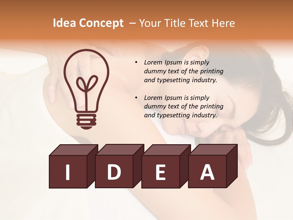 Pretty Health Care Massage PowerPoint Template