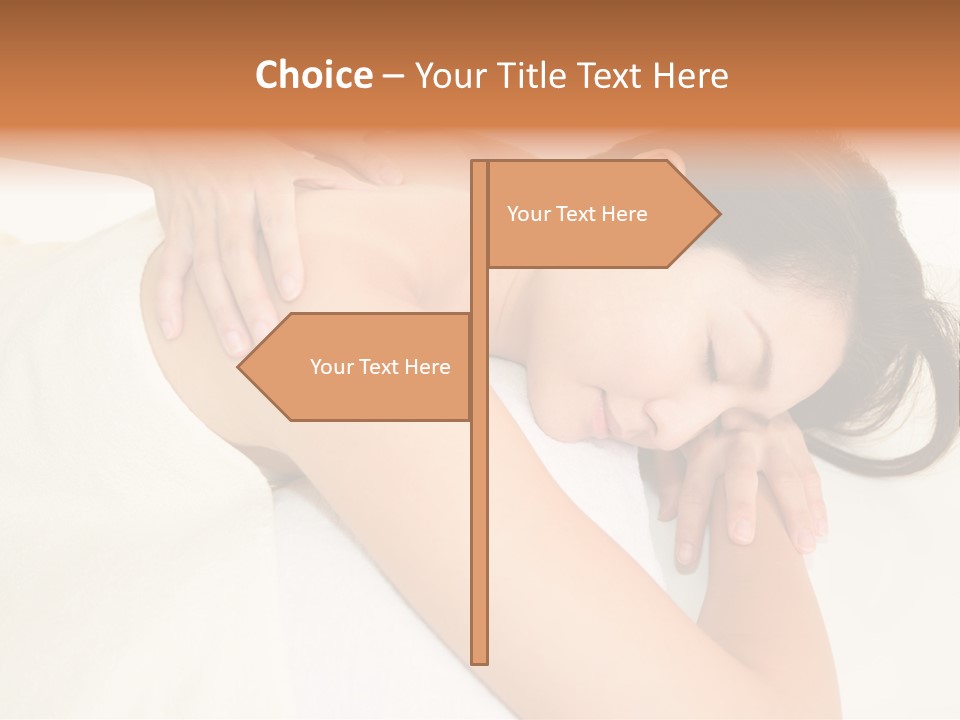 Pretty Health Care Massage PowerPoint Template