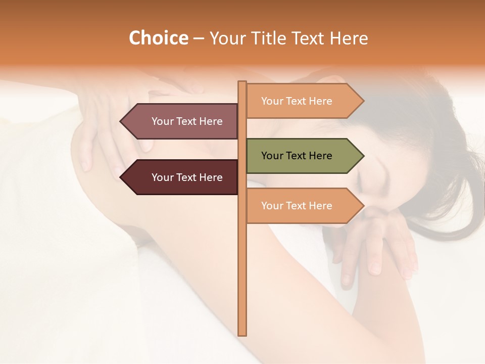 Pretty Health Care Massage PowerPoint Template