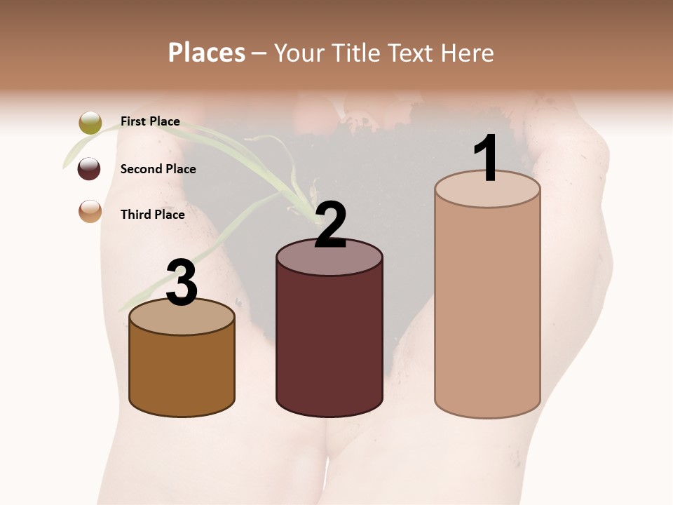 Child Cupped People PowerPoint Template