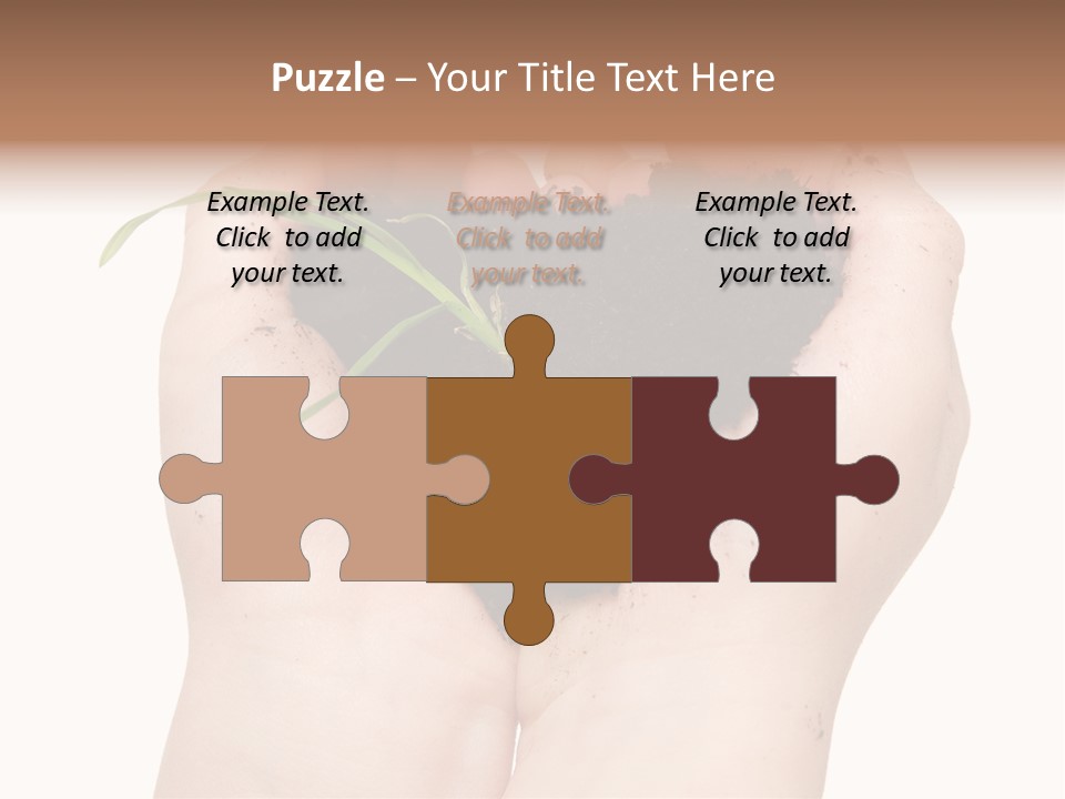 Child Cupped People PowerPoint Template