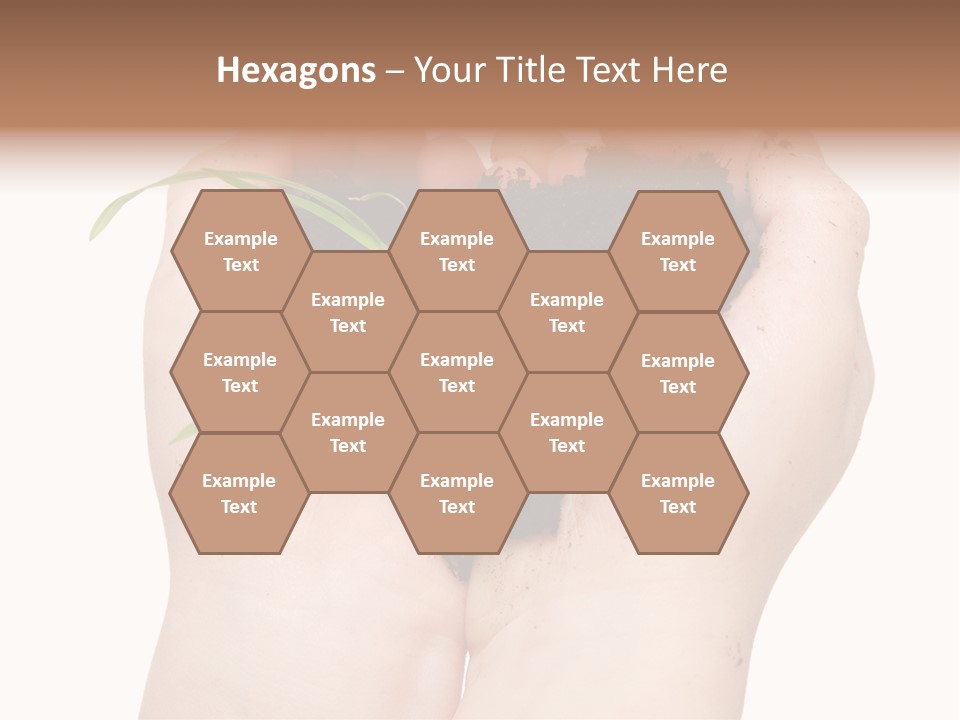 Child Cupped People PowerPoint Template