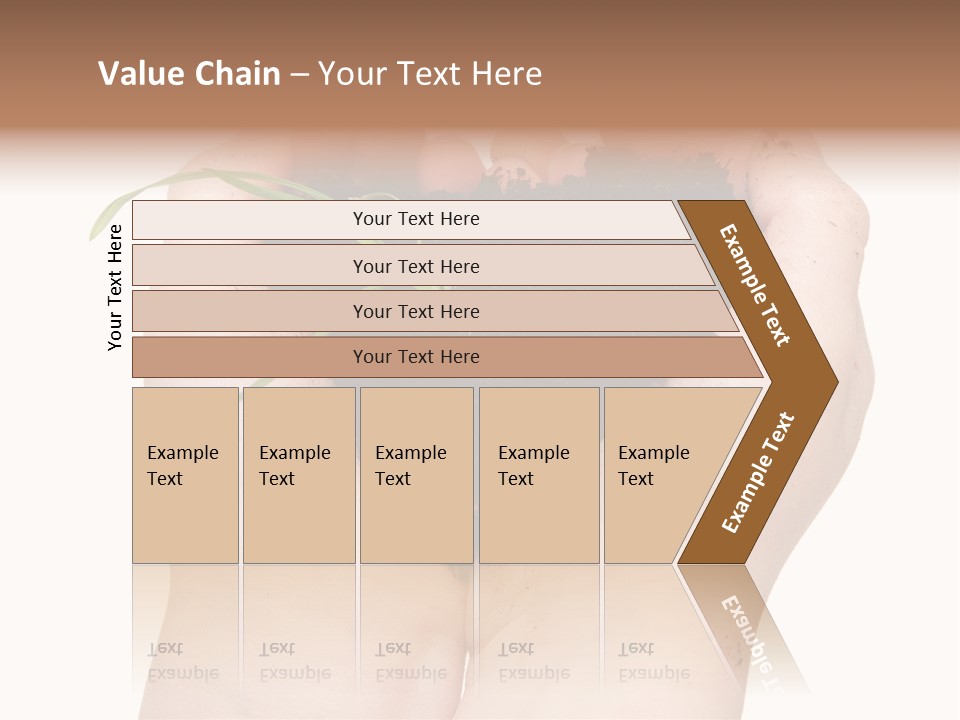 Child Cupped People PowerPoint Template