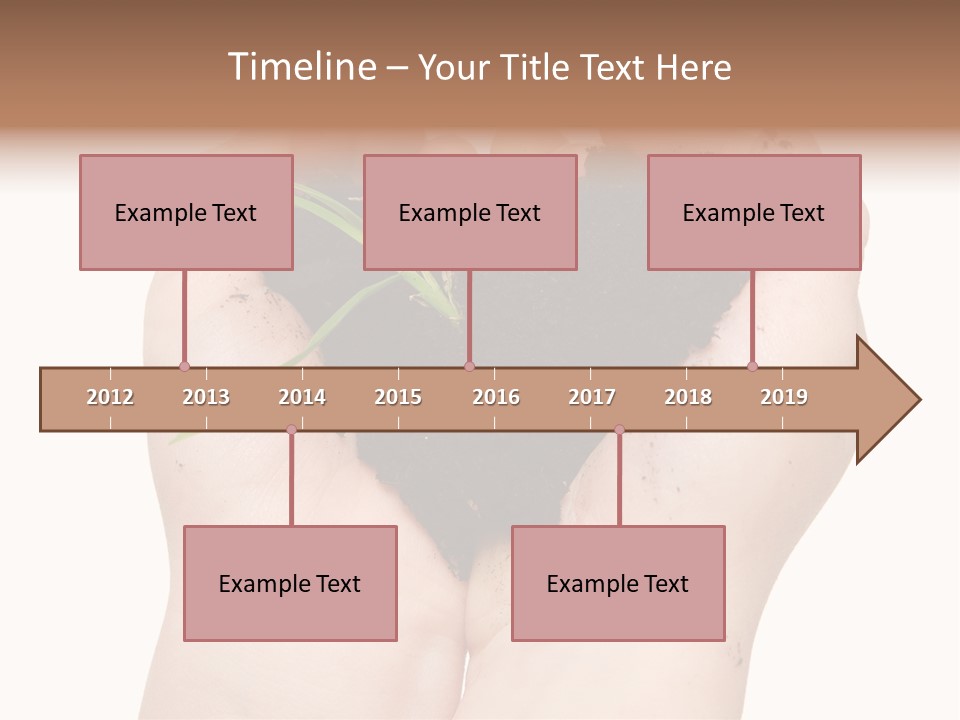 Child Cupped People PowerPoint Template