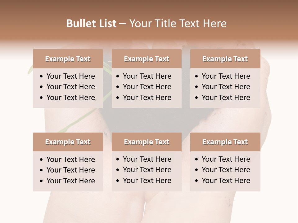 Child Cupped People PowerPoint Template