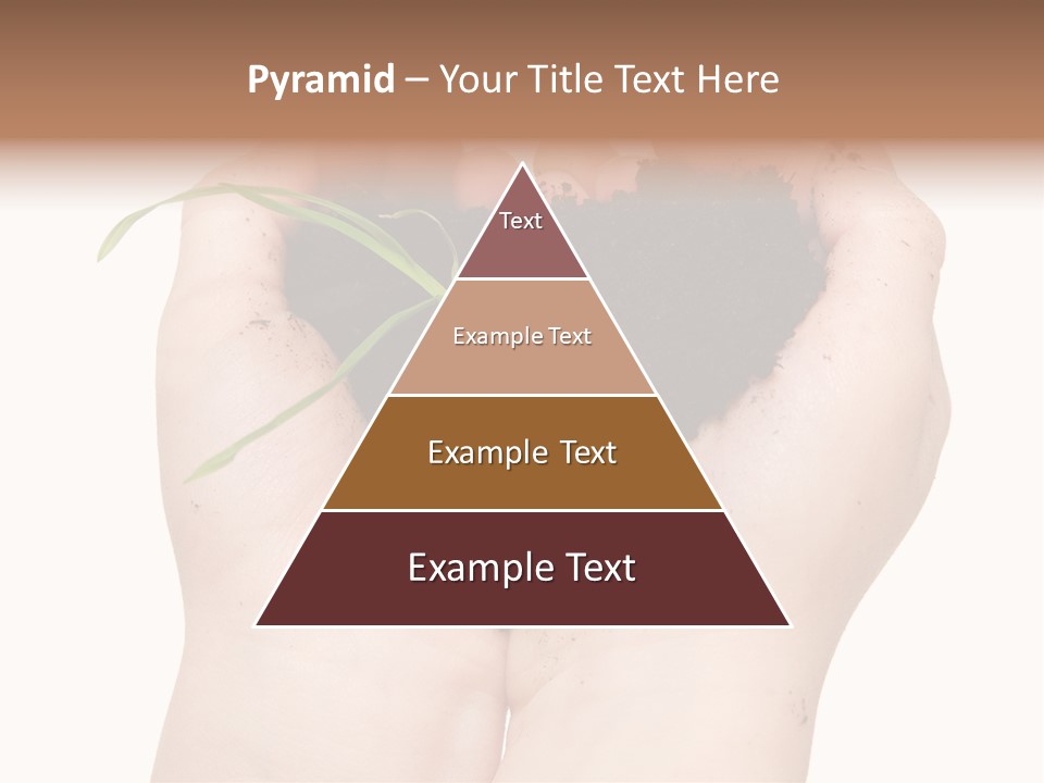 Child Cupped People PowerPoint Template