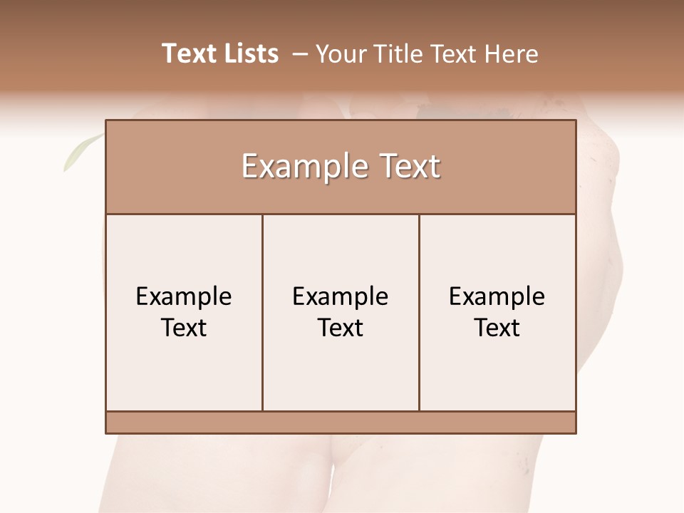 Child Cupped People PowerPoint Template