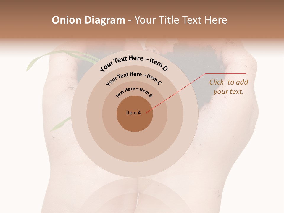 Child Cupped People PowerPoint Template